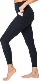 img 4 attached to High Waist, Side Pocket Yoga Leggings Without Elastic - Yogalicious Lux Ankle Leggings
