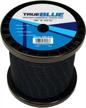 starter rope 5/32" diameter 100' length - stretch cord for leaf blower, weed eater, tiller, weed cutter, drag harrow pull cord replacement - stens 146-919 black rope logo
