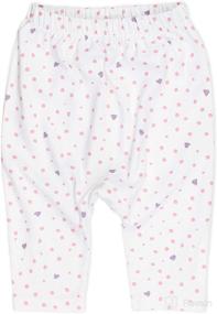 img 2 attached to 👶 Organic Cotton Cuff-Less Harem Pants Multi-Pack for Babies by HonestBaby