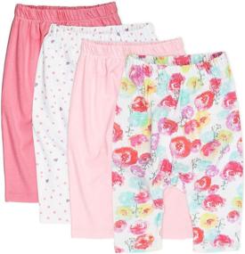 img 4 attached to 👶 Organic Cotton Cuff-Less Harem Pants Multi-Pack for Babies by HonestBaby