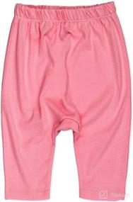 img 1 attached to 👶 Organic Cotton Cuff-Less Harem Pants Multi-Pack for Babies by HonestBaby