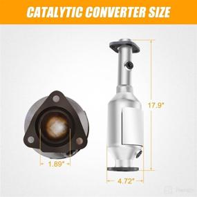 img 3 attached to Stainless Catalytic Converter Compatible 18160 P3F A20