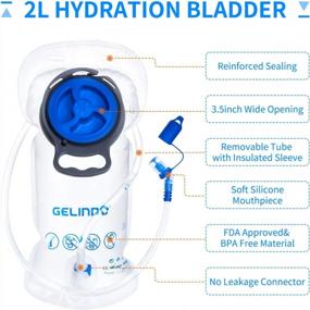 img 2 attached to Gelindo Hydration Bladder 2 Liter Leakproof Water Reservoir, Hydration Backpack Replacement, Large Opening And Quick Release Insulated Tube, BPA-Free, Portable For Hiking Cycling Climbing, White…