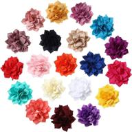 🌸 vibrant 20-piece dog collar flower set: multi-color pet bow ties & collars for dogs; perfect for grooming, cats and puppies; floral collar accessories and charms logo