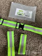 img 1 attached to Reflective Belt For High Visibility: Army PT Style For Men And Women Running, Walking Or Cycling - Military-Grade Reflective Running Gear review by Jon Estell