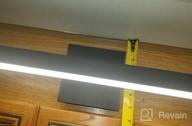 img 1 attached to Modern LED Bathroom Vanity Light Fixture In Matte Black Aluminum With 31.5-Inch Bar Design Over Mirror - 20W 6000K Wall Sconce Lighting By Joossnwell review by Darren Pham