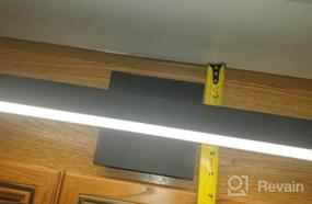 img 6 attached to Modern LED Bathroom Vanity Light Fixture In Matte Black Aluminum With 31.5-Inch Bar Design Over Mirror - 20W 6000K Wall Sconce Lighting By Joossnwell