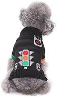 tangpan black street-lamp print pet dog turtleneck sweater apparel(xl) logo