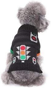 img 3 attached to Tangpan Black Street-Lamp Print Pet Dog Turtleneck Sweater Apparel(XL)
