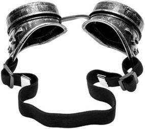 img 2 attached to Steampunk Goggles Glasses Vintage Welding Gothic (Classic Silver Frame)