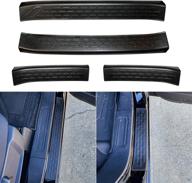 🚪 premium black door sill guards kit for ford bronco 4-door - bestao: high-quality protector set логотип