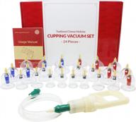 experience the benefits of everone's biomagnetic chinese cupping therapy set with 24 vacuum suction cups логотип