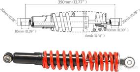 img 3 attached to 🛠️ ZXTDR 13.75 inch 350mm ATV Front Shock Absorber Suspension for Quad Dune Go Kart