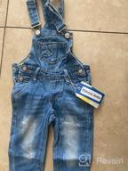 img 1 attached to 👖 Kidscool Boys' Ripped Stretchy Washed Overalls: Trendy and Durable Children's Clothing review by Jhon Clark