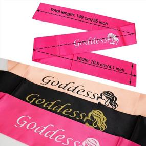 img 1 attached to Multi-Purpose Satin Edge Scarf Set For Hair, Lace Wig & Makeup - Includes 3Pcs In Black, Rose & Pink