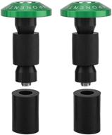 🏍️ suuonee green rubber handlebar end caps, 22mm 7/8inch motorcycle handlebar plug slider for racing atv offroad логотип