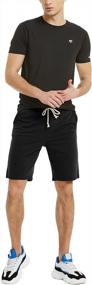 img 4 attached to Men'S French Terry Cotton Sweat Shorts For Gym Workouts - Zengjo Brand