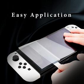 img 1 attached to Защитите свой OLED-экран Nintendo Switch с помощью антибликового фильтра HORI Premium — официально лицензировано Nintendo