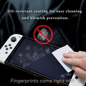 img 2 attached to Защитите свой OLED-экран Nintendo Switch с помощью антибликового фильтра HORI Premium — официально лицензировано Nintendo