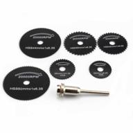 7pcs hss steel circular saw blades cutting discs cut-off wheel set for dremel rotary tool by oudtinx - seo optimized logo
