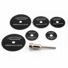 img 4 attached to 7Pcs HSS Steel Circular Saw Blades Cutting Discs Cut-Off Wheel Set For Dremel Rotary Tool By Oudtinx - SEO Optimized