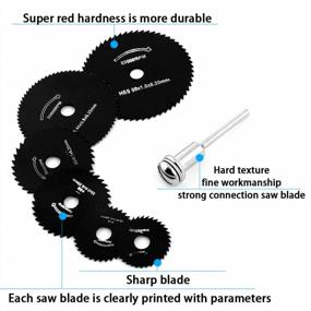 img 2 attached to 7Pcs HSS Steel Circular Saw Blades Cutting Discs Cut-Off Wheel Set For Dremel Rotary Tool By Oudtinx - SEO Optimized