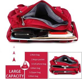 img 2 attached to Crossbody Waterproof Shoulder Messenger Handbag Women's Handbags & Wallets ~ Hobo Bags