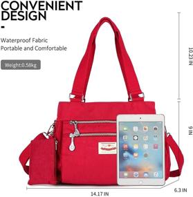 img 3 attached to Crossbody Waterproof Shoulder Messenger Handbag Women's Handbags & Wallets ~ Hobo Bags