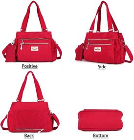 img 1 attached to Crossbody Waterproof Shoulder Messenger Handbag Women's Handbags & Wallets ~ Hobo Bags