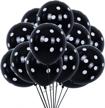 100pcs black and white polka dots balloons 12inch large polka dot latex party balloons for wedding birthday party festival decoration halloween supplies logo