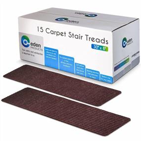 img 4 attached to Non-Slip Carpet Stair Treads For Wooden Steps, 15Pcs 8X30In Slip Resistance Indoor Peel & Stick Stair Treads Carpet Runner Mats For Elders, Kids, Dogs, Staircase Step Rugs Stair Grip Non-Slip, Scarlet