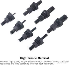 img 1 attached to 🔧 Hilitchi Assorted 7PCS Metric Rivet Nut Gun Mandrel and Nose Piece: M3 M4 M5 M6 M8 M10 M12 - Spare Part for Riveter Tip