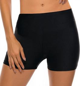 img 3 attached to Women'S Summer Swim Shorts Tummy Control Bottom