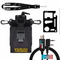 baofeng ham radio accessories: yourush chirp premium ftdi usb programming cable, uv-5r / bf-f8hp / uv-82 holder & multitool. logo