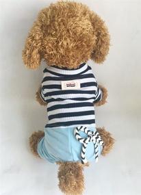 img 2 attached to Blue S Dog Pajamas by 🐶 EastCities - Stylish Puppy Outfit for Small Dogs
