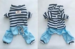 img 1 attached to Blue S Dog Pajamas by 🐶 EastCities - Stylish Puppy Outfit for Small Dogs