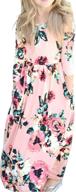 lyxiof floral casual dresses: stylish girls' clothing with pockets logo