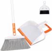 efficient floor sweeping with mastertop broom & dustpan combo set - adjustable handle, portable brush, ideal for home & kitchen cleaning logo