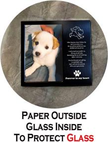 img 2 attached to 🐾 Personalized Metal 4x6 Photo Frame for Loss of Dogs or Cats - JOEZITON Pet Loss Gifts, Dog and Pet Memorial Gift (Opts)