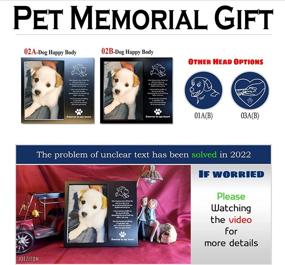 img 1 attached to 🐾 Personalized Metal 4x6 Photo Frame for Loss of Dogs or Cats - JOEZITON Pet Loss Gifts, Dog and Pet Memorial Gift (Opts)