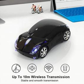 img 3 attached to High Precision 2.4G Wireless Mouse - 1600DPI Optical Car Mouse For PC/Laptop/Tablet, Compatible With Windows & Mac OS (Black)