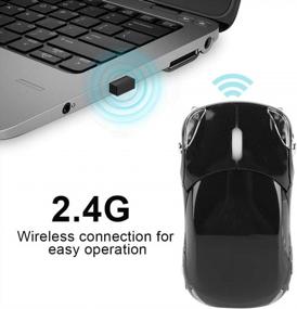 img 2 attached to High Precision 2.4G Wireless Mouse - 1600DPI Optical Car Mouse For PC/Laptop/Tablet, Compatible With Windows & Mac OS (Black)