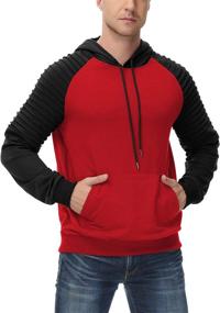 img 3 attached to Conmite Athletic Hoodie Pullover Sweatshirt Men's Clothing good in Active