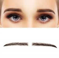 get natural-looking brows with vlasy handmade human hair false eyebrows - lace eyebrows (ks-w731-32#) for women logo