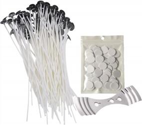 img 4 attached to 100Pc 8In Candle Wicks Kit - Soy Beeswax Candles | Homankit