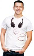 retreez dj disc headphone graphic tee t-shirt around neck design logo