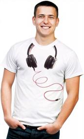 img 4 attached to Retreez DJ Disc Headphone Graphic Tee T-Shirt Around Neck Design