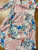 img 1 attached to Floral Maxi Swing Dress with Pocket for Girls 4-15Y: Comfy, Casual, and Chic! review by Cassandra Parkins