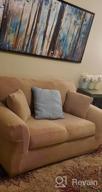 img 1 attached to Stretch Sofa Cover For 4-Seat Couch, X-Large Size, 1-Piece Design In Mustard Beige By JINAMART review by Jennifer Middleton