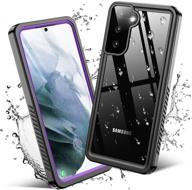 📱 temdan samsung galaxy s21 waterproof case - purple | full body protective ip68 waterproof case with built-in screen protector | shockproof & anti-scratch | heavy duty | galaxy s21 5g 6.2'' logo